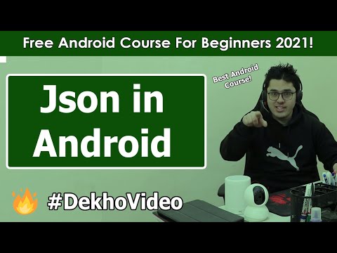 Retrieve Parse JSON Data from Web URL in Android | Android Tutorials in Hindi 19