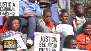 Black and Latino Youth demand Police Reform