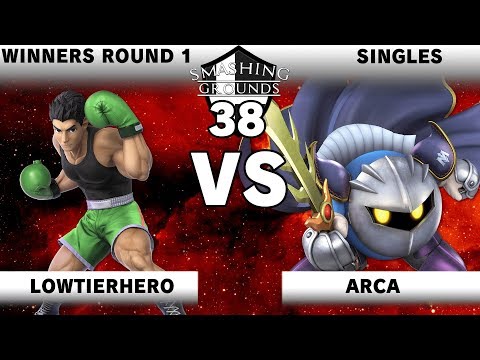 Smashing Grounds 38 Winners Rd 1 - Arca (Meta Knight) v LowTierHero (Little Mac)