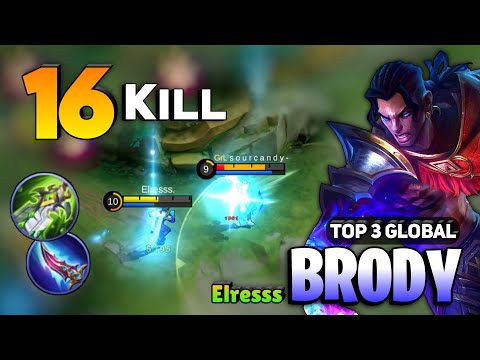 Legendary Brody Goldlane Carry [ Brody Best Build Top  Global ] By Elresss. - Mobile Legends