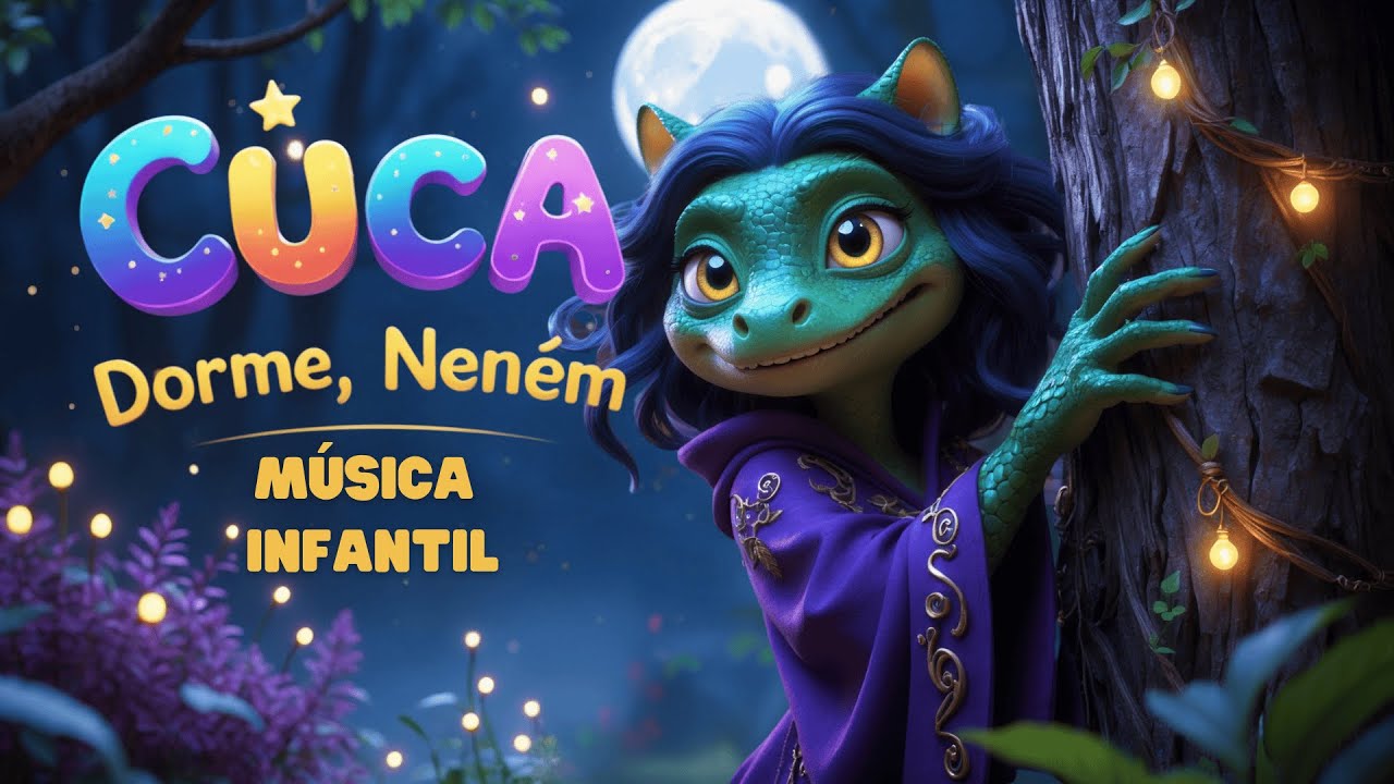 Cuca - Dorme, Neném | Canção de Ninar Folclore Brasileiro - Música Infantil Animada para crianças🎶