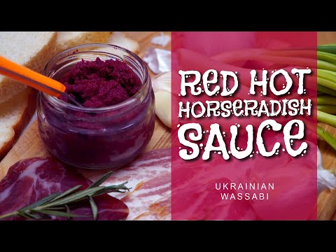 Red Hot Horseradish Sauce | Red Ukrainian Wassabi