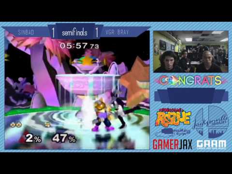 Jax Smash Weekly 2/16 - Sinbad(Sheik) Vs VGR Bray(Fox) - Melee Winners Finals