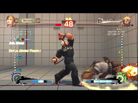 SSF4 AE Ver. 2012: SuperTanshio [Cody] vs. AIKI-_- [Gouken] - PSN Ranked Match
