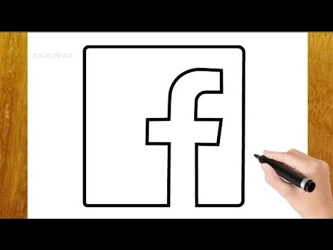 HOW TO DRAW FACEBOOK LOGO
