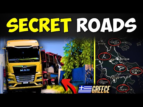 Greece DLC has so many HIDDEN SECRET Roads!!! (Narrow Streets & Off-Road) | ETS2