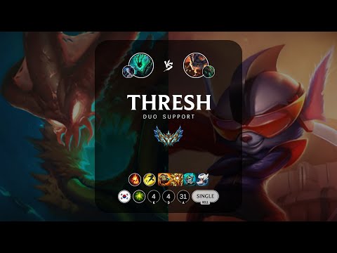 Thresh Support vs Rumble - KR Challenger Patch 14.8