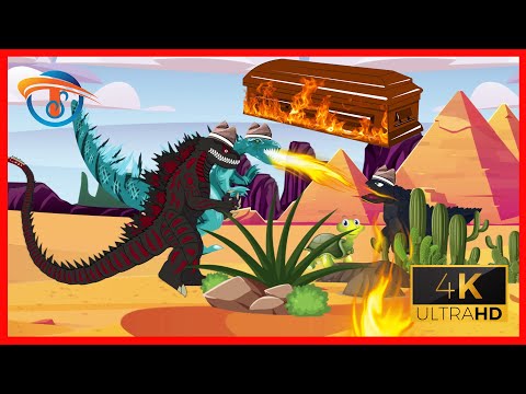 Baby Godzilla, Kong, Mothra vs. Biollante – Animation 7 Theara Studio - Coffin Dance Song Meme Cover