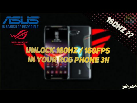 ENABLE 160HZ ON YOUR ASUS ROG PHONE 3 !! WITH PRACTICAL DEMO 👍👌