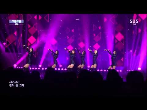 Live HD | 141130 AOA "사뿐사뿐 (Like A Cat)" @ SBS 인기가요