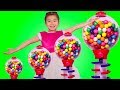 Smart Girl Wants A Giant Gumball Machine Learns Colors Funny Toys Video