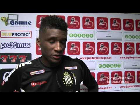 Clinton Mata & Nicolas Penneteau après R.Charleroi S.C. - K Saint-Trond VV