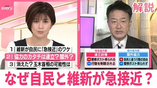 【解説】自民と維新が急接近「連立」「閣外協力」協力の形は  “玉木首相”可能性消えた？次の戦略は