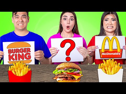 MCDONALDS VS BURGER KING DRIVE-THRU SCHOOL CHALLENGE | CRAZY EATING ONLY FAST FOOD BY CRAFTY HACKS