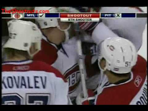 Andrei Markov (MTL) vs. Dany Sabourin (PIT) Shootout October 27, 2007