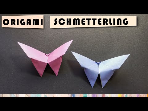 Origami Schmetterling🦋 | Papier Schmetterling basteln | DIY-Anleitung | Deko Ideen