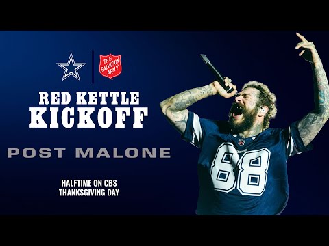 Post Malone Red Kettle Kickoff | Thanksgiving Halftime | Dallas Cowboys 2025