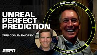 Cris Collinsworth LEAVES THE ROOM after his UNBELIEVABLE PERFECT PREDICTION 🤯 | ManningCast