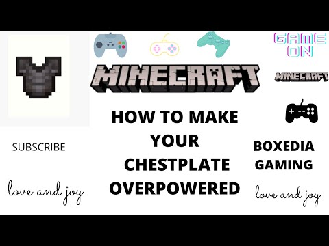 Boxedia Gaming - HOW TO MAKE YOUR MINECRAFT CHESTPLATE OVERPOWERED (ENCHANTMENTS) || BOXEDIA GAMING || #SHORTS #SUB