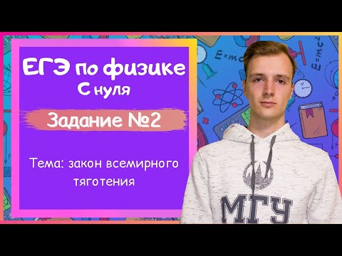 Задание 2 ЕГЭ по физике. Закон всемирного тяготения