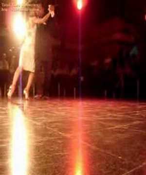 Paulo Bidart  and  Luna Palacios  are  dancing  to  the  milonga  "  No Hay Tierra Como La Mia  "