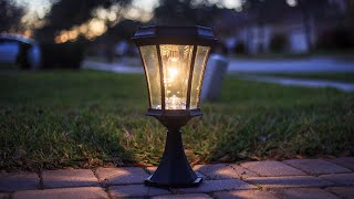 Watch A Video About the Victorian Black Solar LED Outdoor Post Light