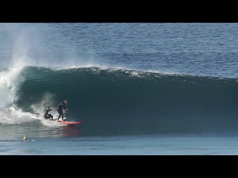 Old Man TAKES OUT a drop-in!  SURF JUSTICE
