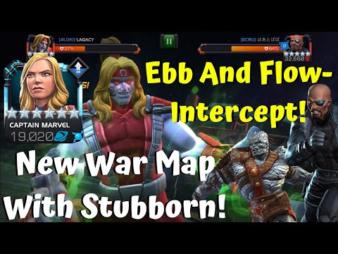 New War Map With Stubborn! Ebb and Flow- Intercept Nick Fury Mini Boss!- Marvel Contest of Champions
