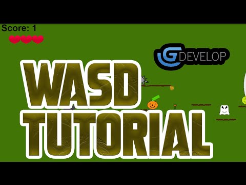 Updated GDevelop Platformer Tutorial #15 WASD Controls