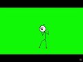 Henry Stickman Charging Green Screen