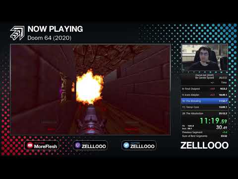 Doom 64 (2020) Speedrun - Be Gentle-Speed 34:55