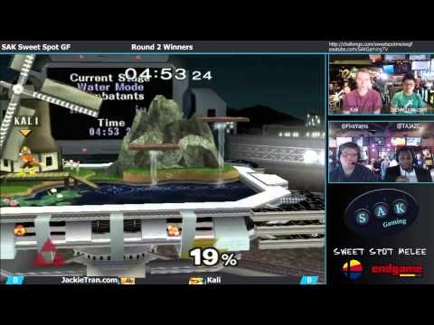 SAK Sweet Spot Melee Grand Finals WR2: JackieTran.com (Sheik) vs. Kali (Fox/Bowser)