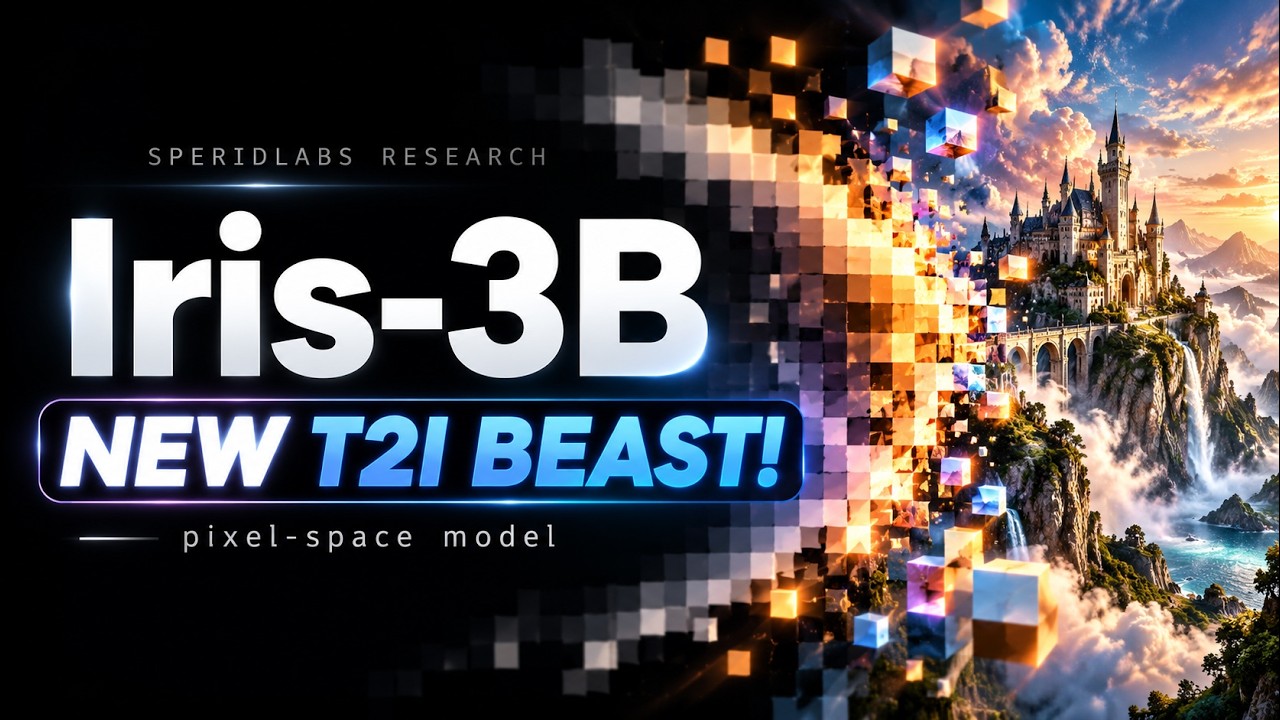 NEW Iris-3B: a pixel-space T2I model! 🤯