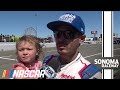 Larson 'a bit surprised' at his pole winning lap at Sonoma