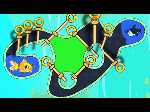 New save the fish game / New updated save  fish pull the pin mobile game / level 12177 - 12195