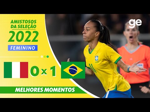 Gols e lances de Itália x Brasil