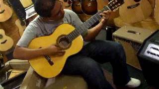 pablo playing the guitar