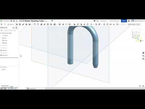 2.2.5  IED water heating tube in Onshape
