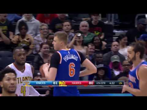 Kristaps Porzingis vs Atlanta Hawks 28.12.2016 (24Pts)