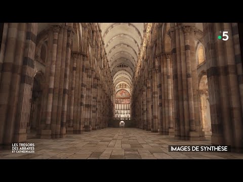 Cluny Abbey - short history (with 3D animation of Cluny III) -  French spoken - English Dutch subs