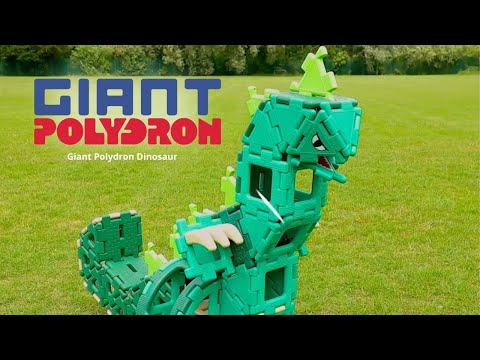 Slide 11 - Giant Polydron Dinosaur Set, 130 pieces (video)