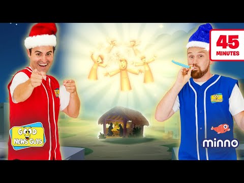 Let's Celebrate the BIRTH OF JESUS! 9 Kids Christmas Songs & the Story of Jesus' Birth | Good News Guys