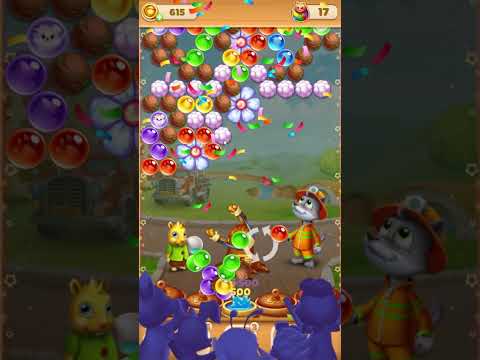 Bubble Pop Forest Rescue Level 141 no booster [Gameplay Walkthrough] optimized for smartphones
