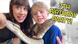 Flynn's SNAKE & "IS IT CAKE?" Birthday Party!