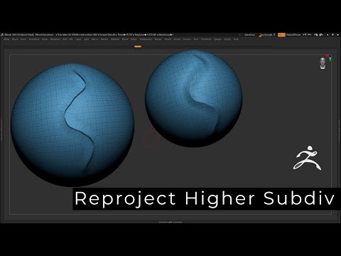 ZBrush Tip: Reproject Higher Subdiv function
