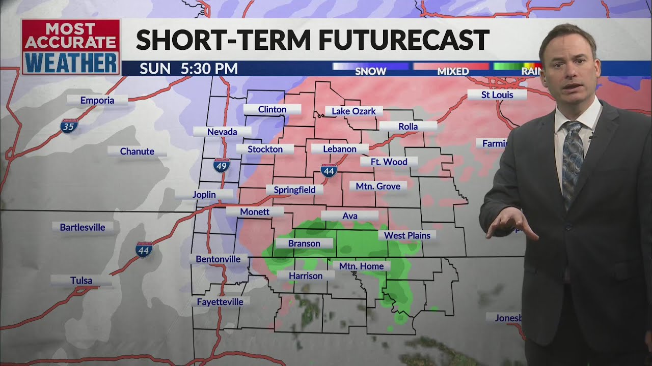 Sunday Noon winter storm update