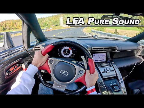 Lexus LFA Mountain Drive - Screaming V10 Sound  (POV Binaural Audio)