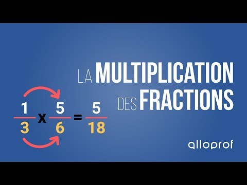 La multiplication des fractions | Mathématiques | Alloprof