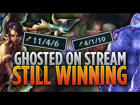 Tarzaned | GETTING GHOSTED ON STREAM AND WINNING! | NUNU AND NIDALEE JUNGLE!