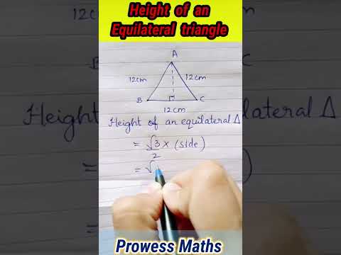Find the Altitude of an Equilateral Triangle #shorts #Geometry #PayalNayak